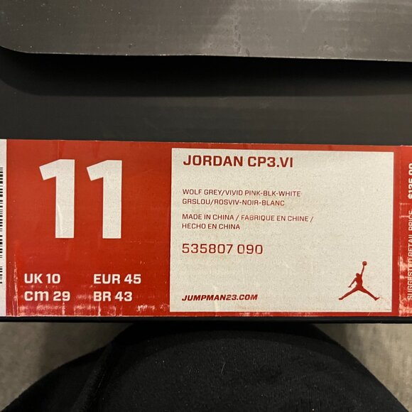 ๐ฅ๐ Jordan CP3 VI โCoaches vs Cancerโ โ Menโs Size 11 โ Clean Pair โ No Box ๐ฅ - Picture 5 of 5